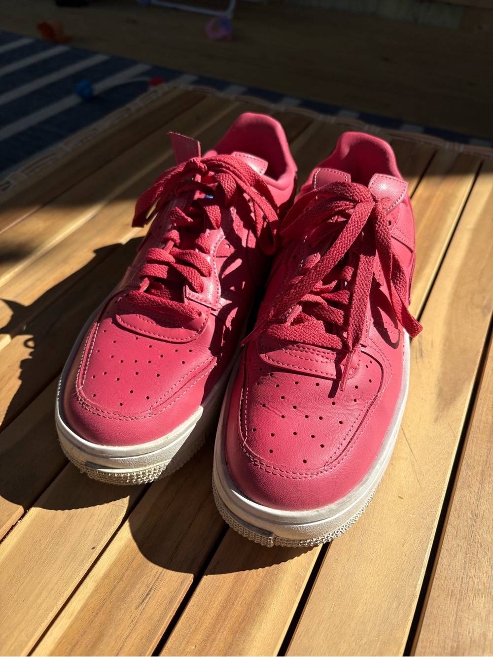 Nike Air Force 1 Fontanka Gypsy Rose Pink Leather Sneakers DA7024-601 Women 9 US